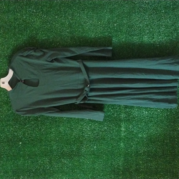Voodoo Vixen Forest Green Long Sleeve Dress - Picture 3 of 5